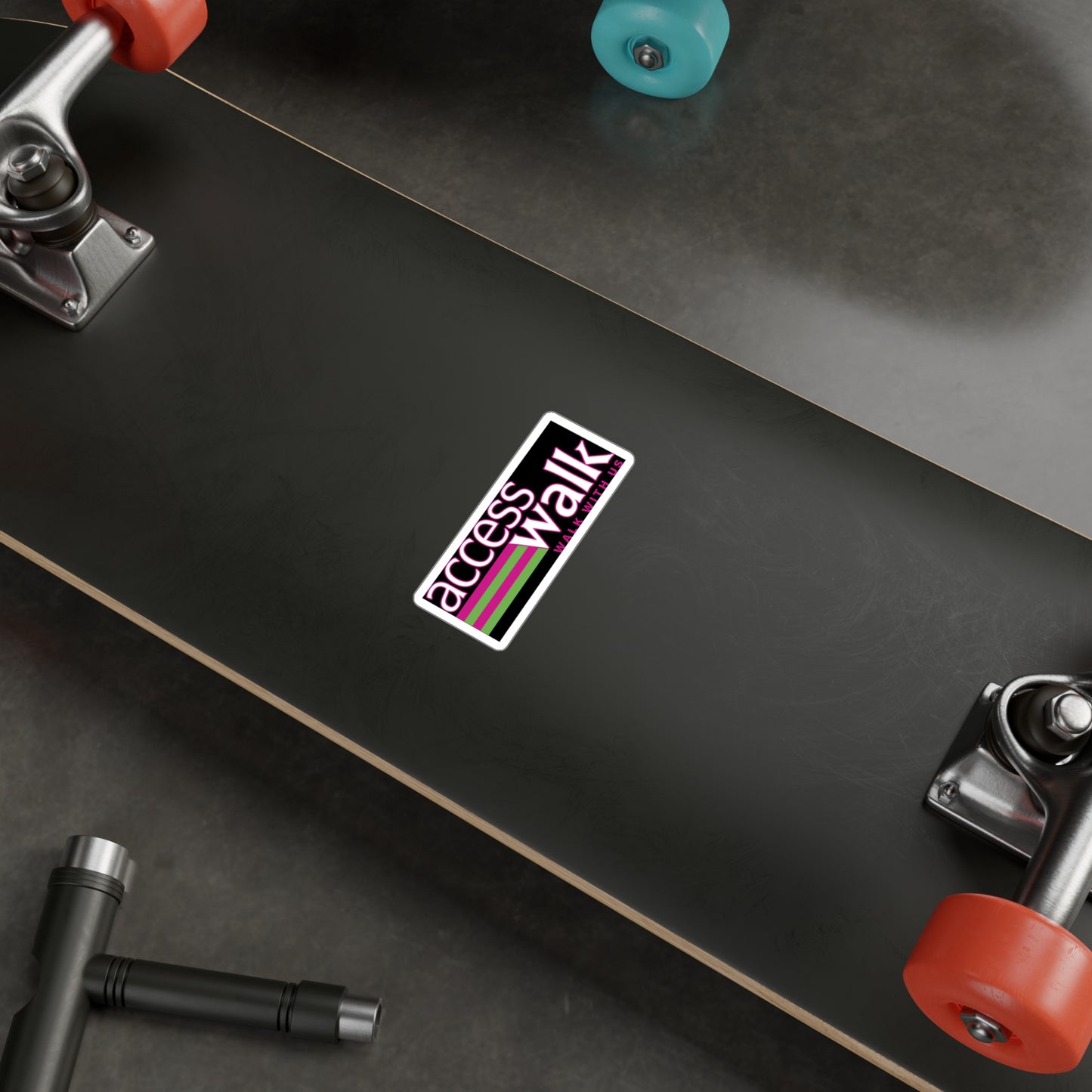 Access Walk “Walk With Us” Vinyl Sticker (3" x 4")
