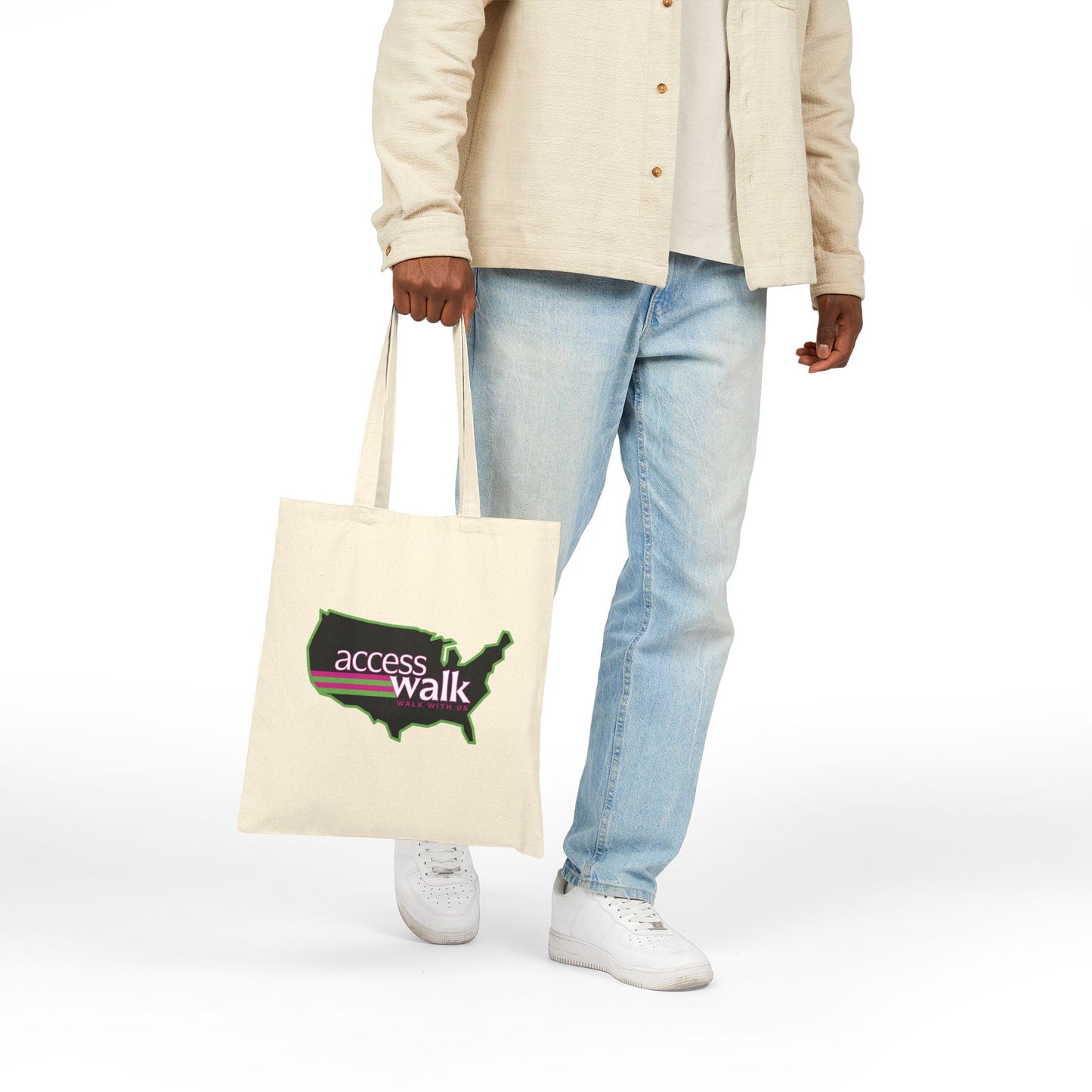Access Walk “Walk With Us” Canvas Tote Bag