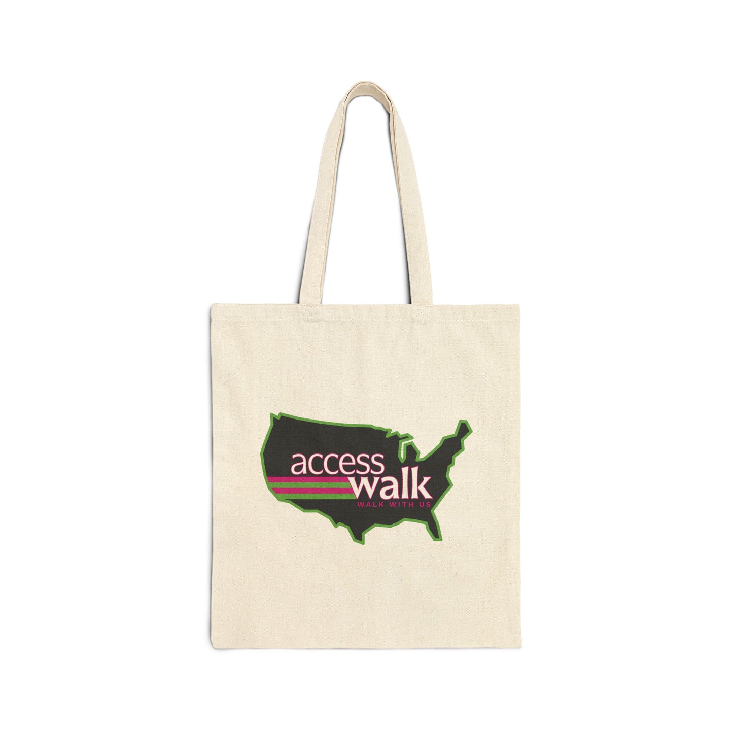 Access Walk “Walk With Us” Canvas Tote Bag