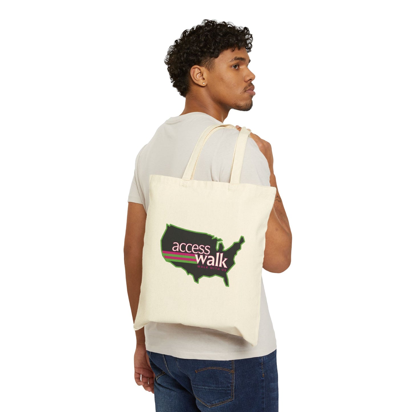 Access Walk “Walk With Us” Canvas Tote Bag