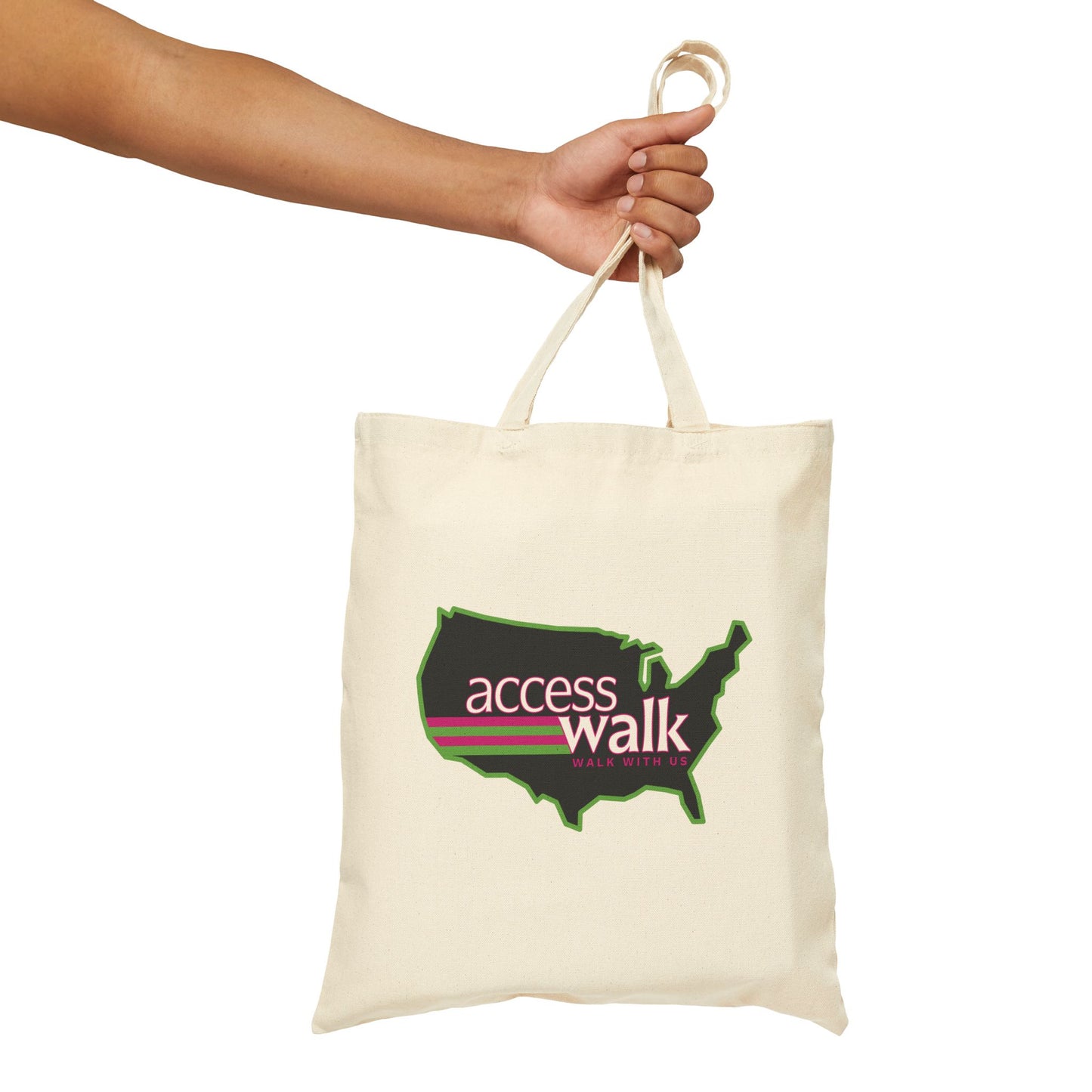 Access Walk “Walk With Us” Canvas Tote Bag