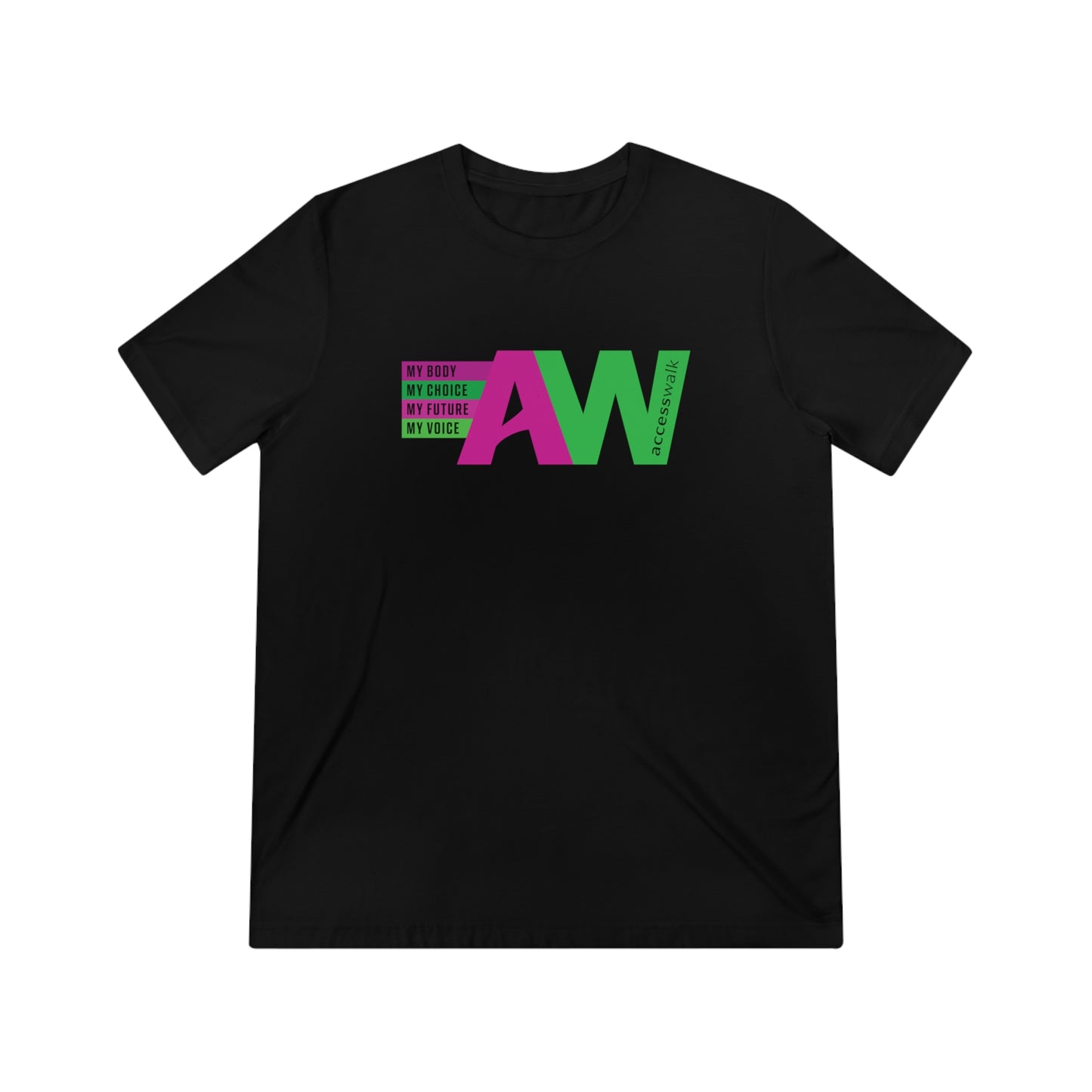 Access Walk - charcoal Triblend t-shirt