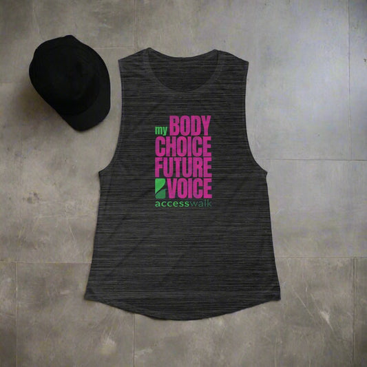 My Body My Choice My Future My Voice - Access Walk muscle tank