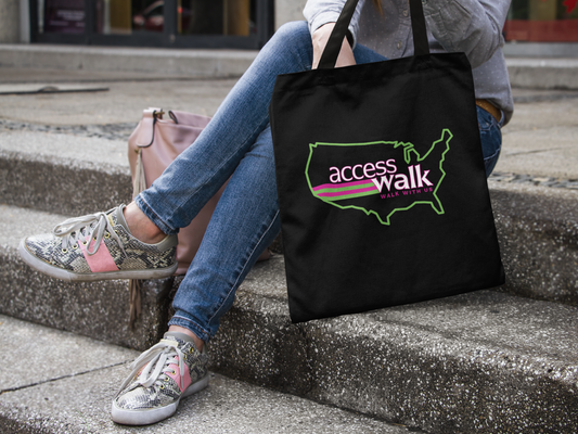 Access Walk “Walk With Us” Canvas Tote Bag