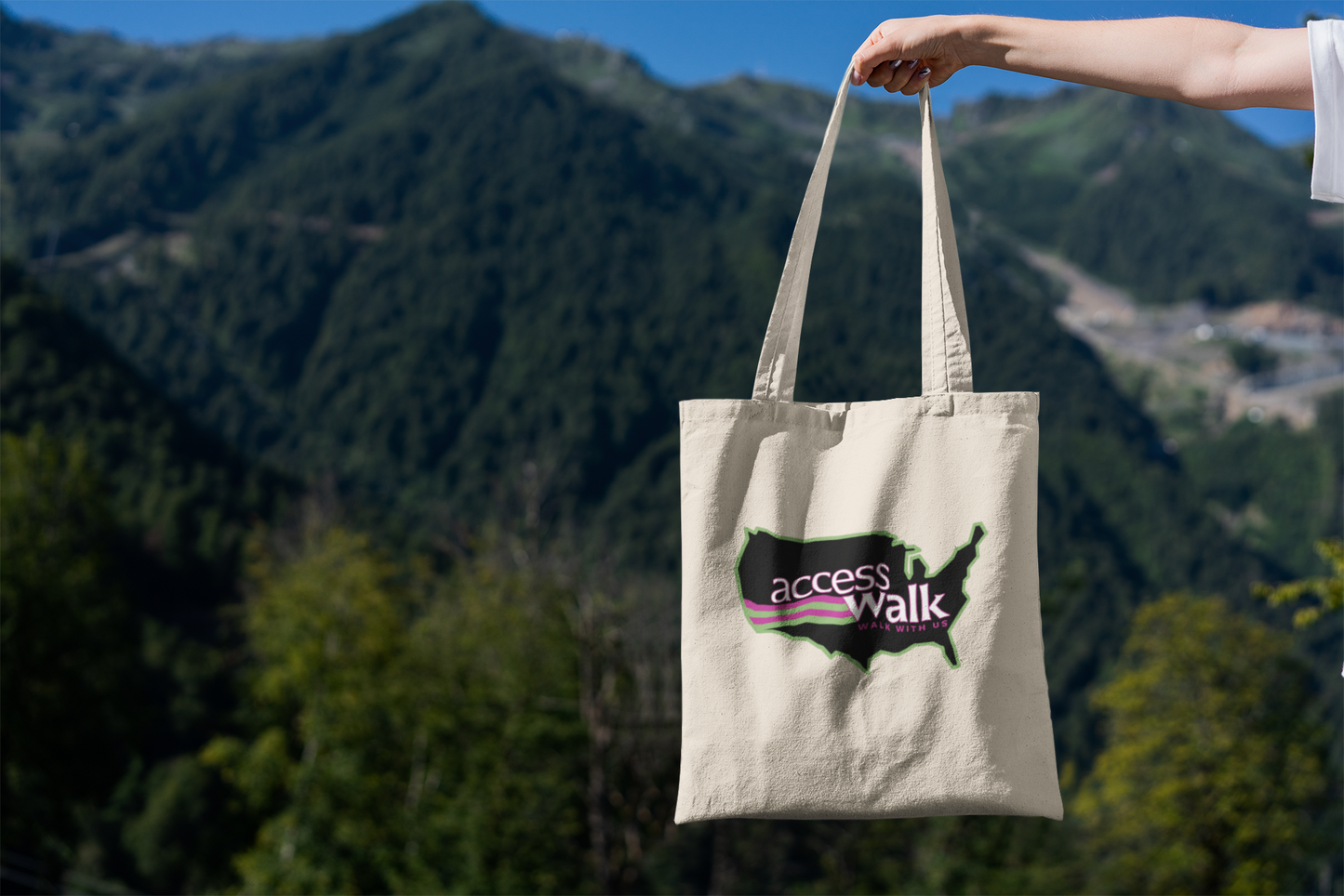 Access Walk “Walk With Us” Canvas Tote Bag