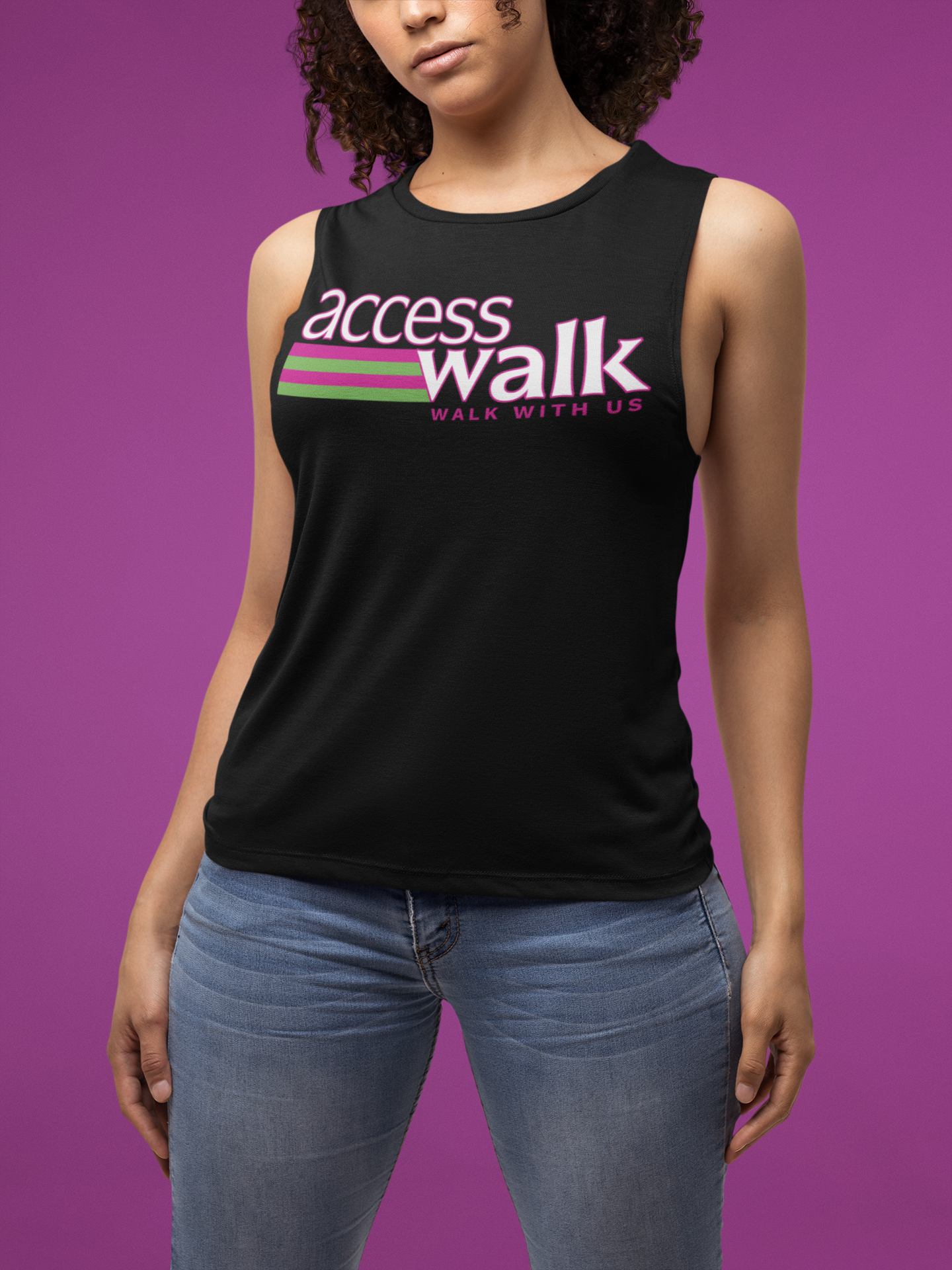 Access Walk “Walk With Us” Relaxed-Fit Tank