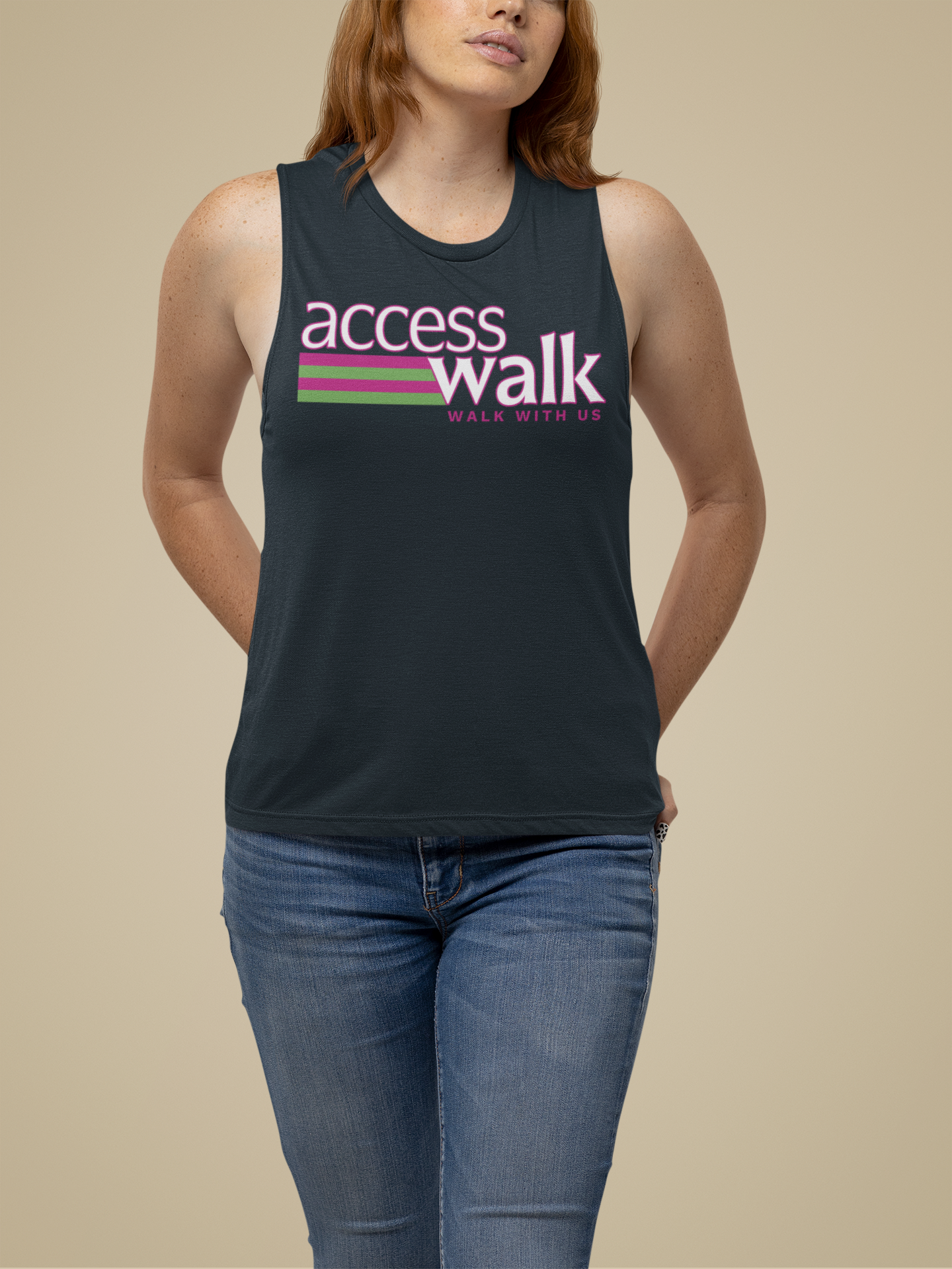 Access Walk “Walk With Us” Relaxed-Fit Tank