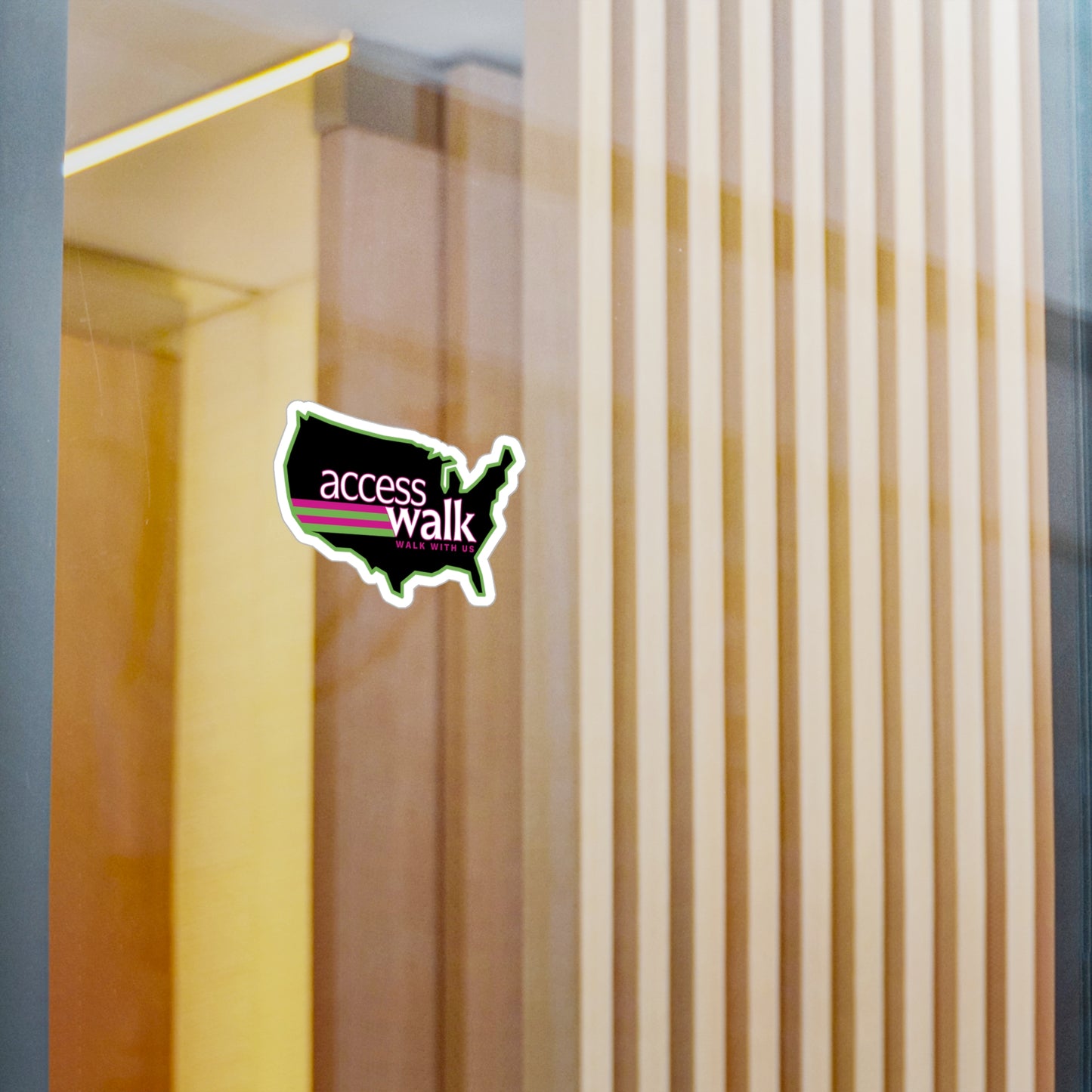 Access Walk “Walk With Us” Vinyl Sticker (3" x 4")