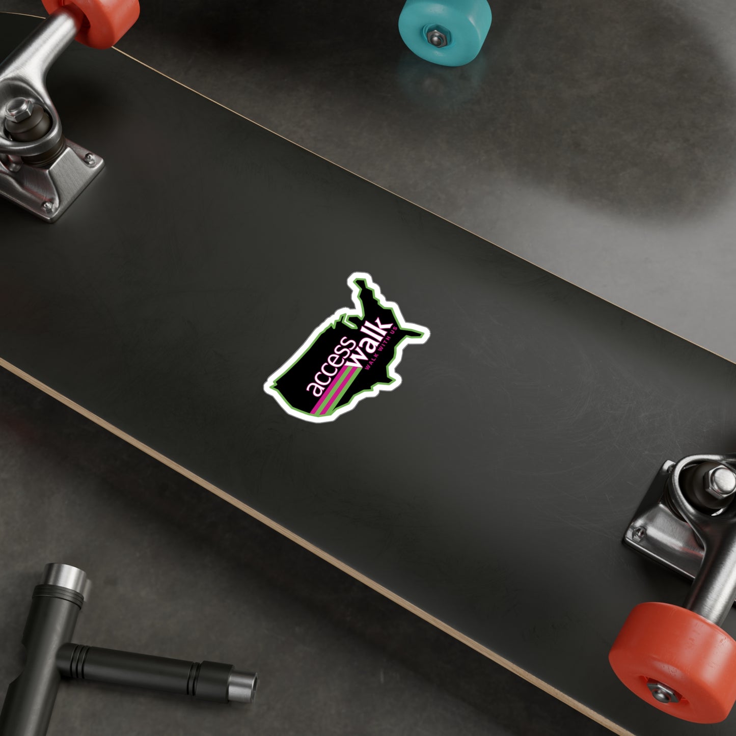 Access Walk “Walk With Us” Vinyl Sticker (3" x 4")