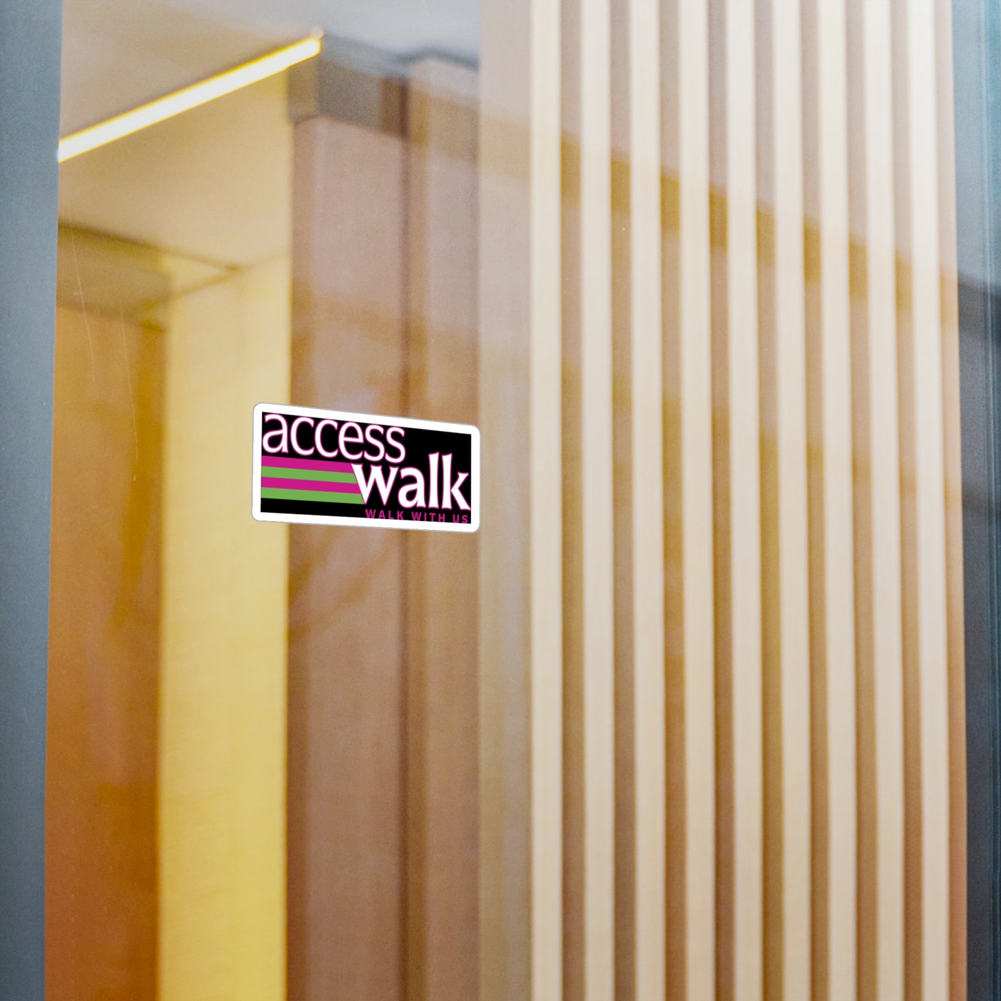 Access Walk “Walk With Us” Vinyl Sticker (3" x 4")