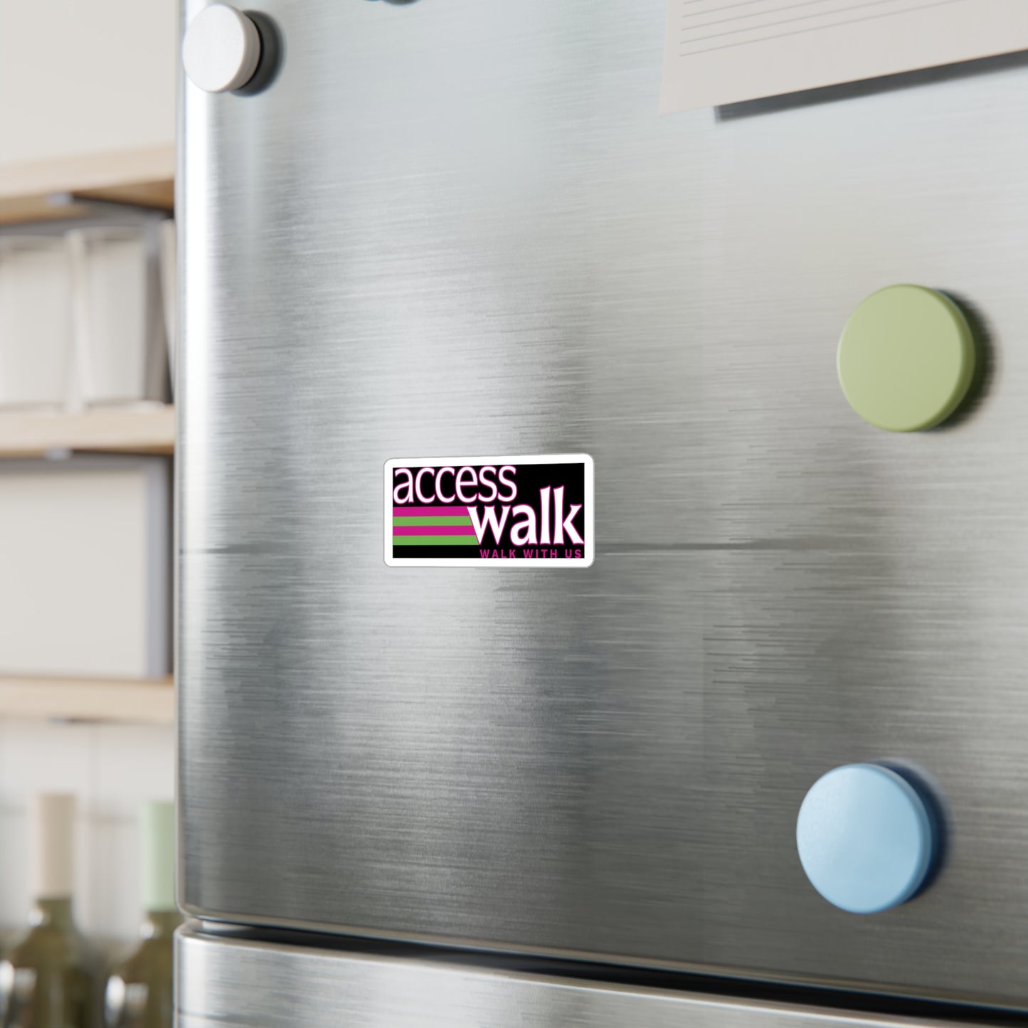 Access Walk “Walk With Us” Vinyl Sticker (3" x 4")