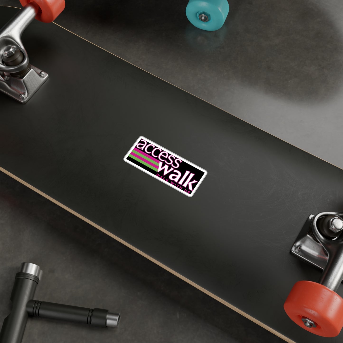 Access Walk “Walk With Us” Vinyl Sticker (3" x 4")