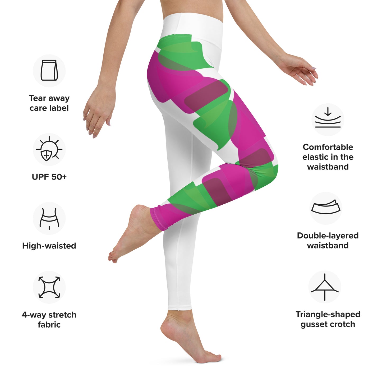 Access Walk Yoga Leggings - white