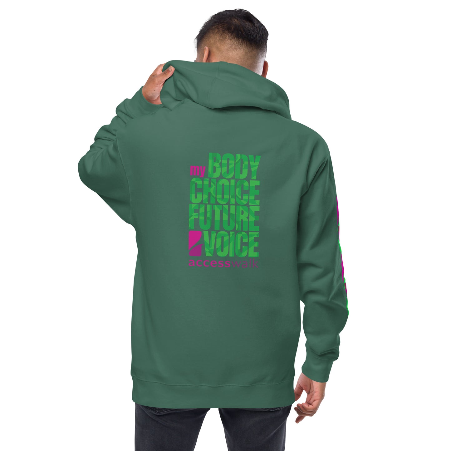 Access Walk Unisex fleece zip up hoodie