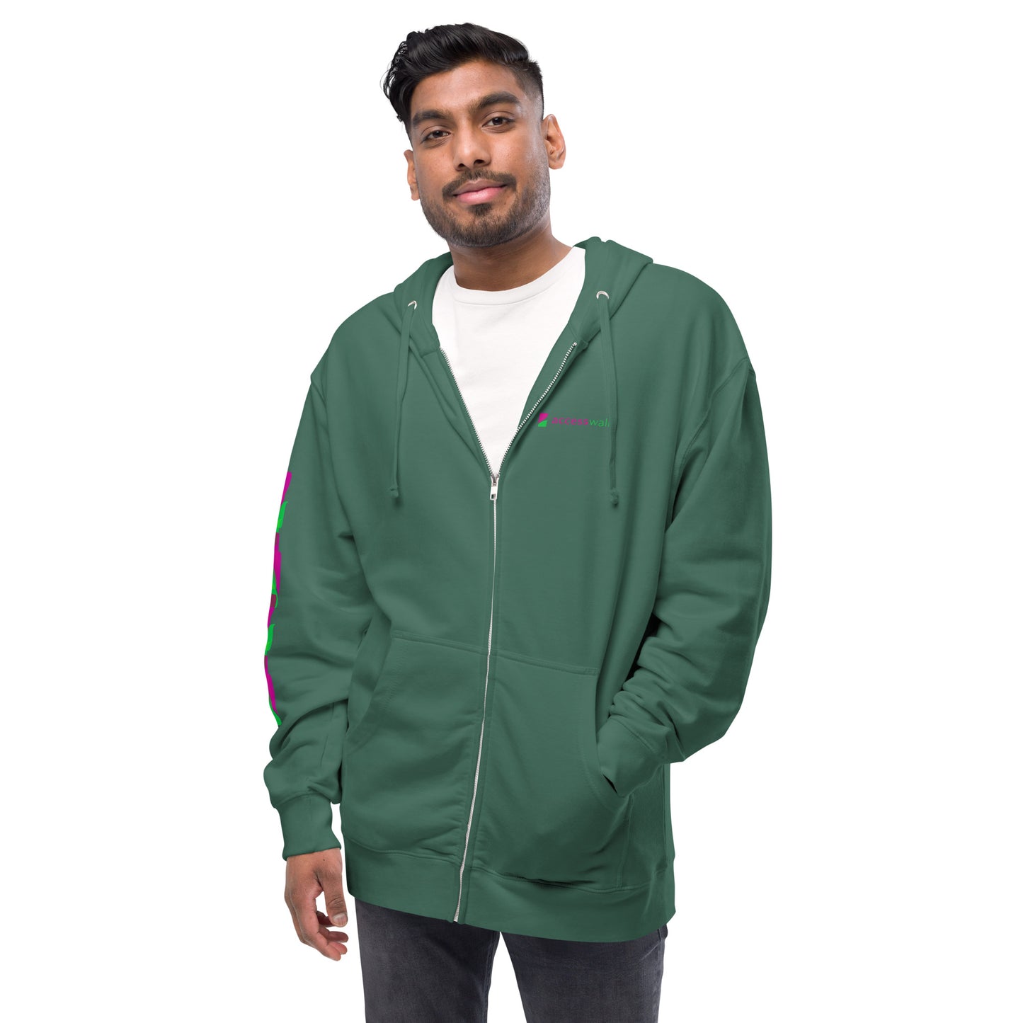 Access Walk Unisex fleece zip up hoodie