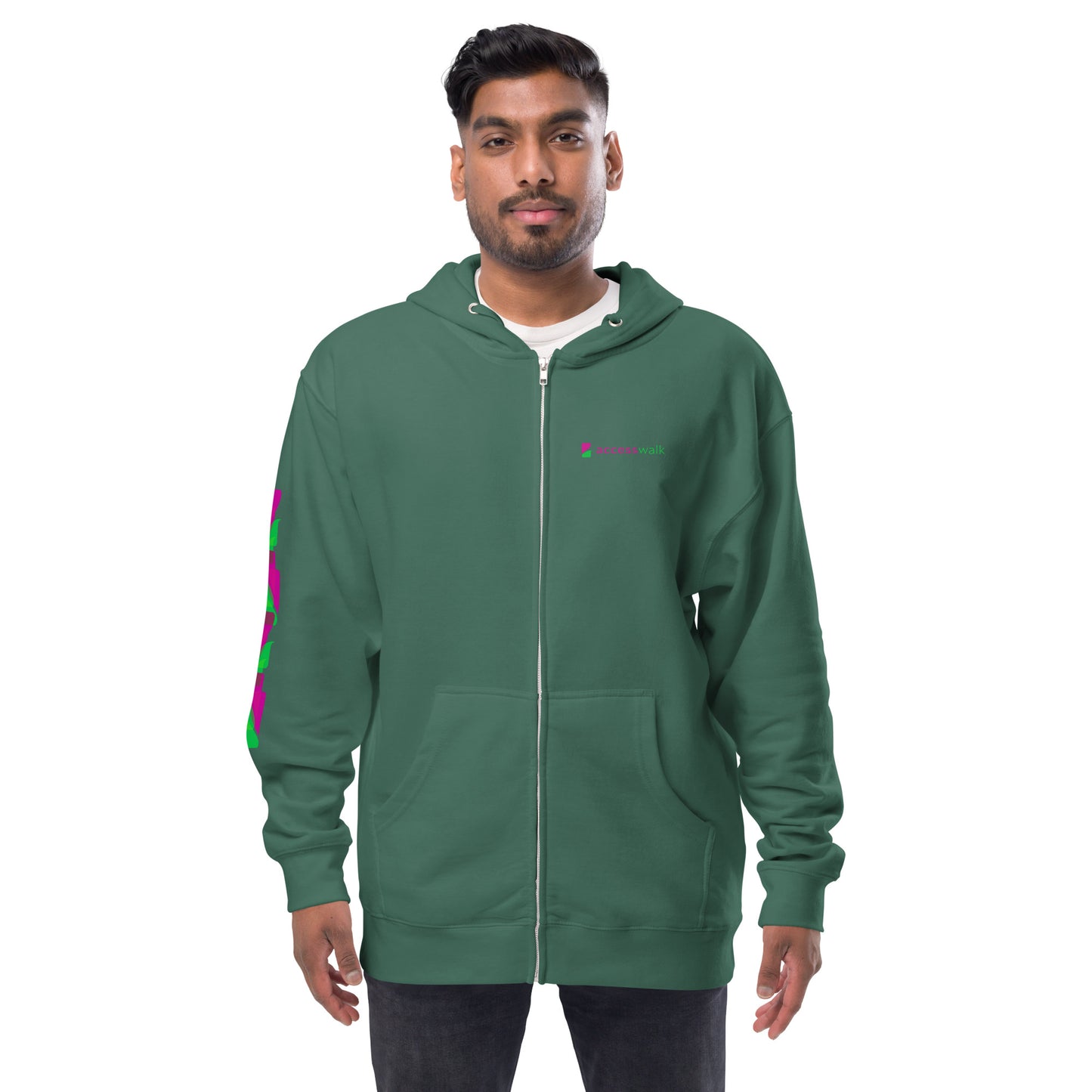 Access Walk Unisex fleece zip up hoodie