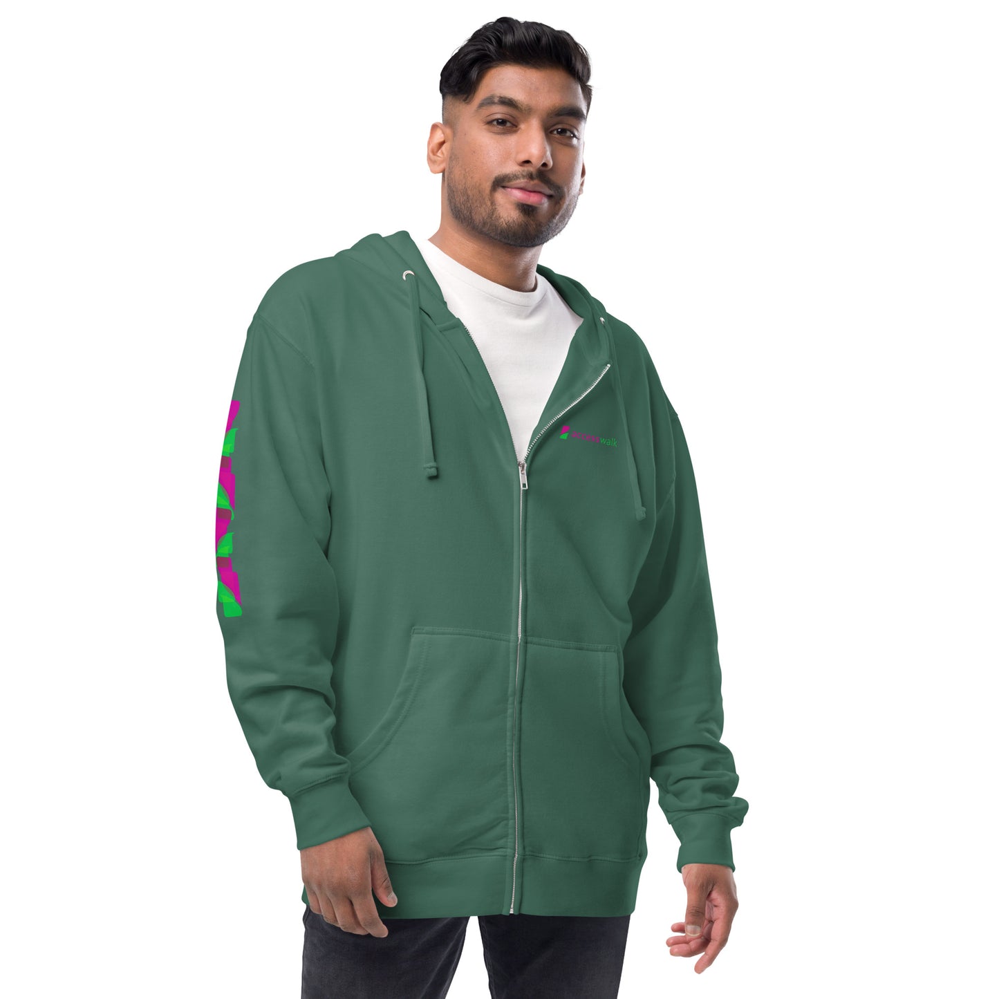 Access Walk Unisex fleece zip up hoodie