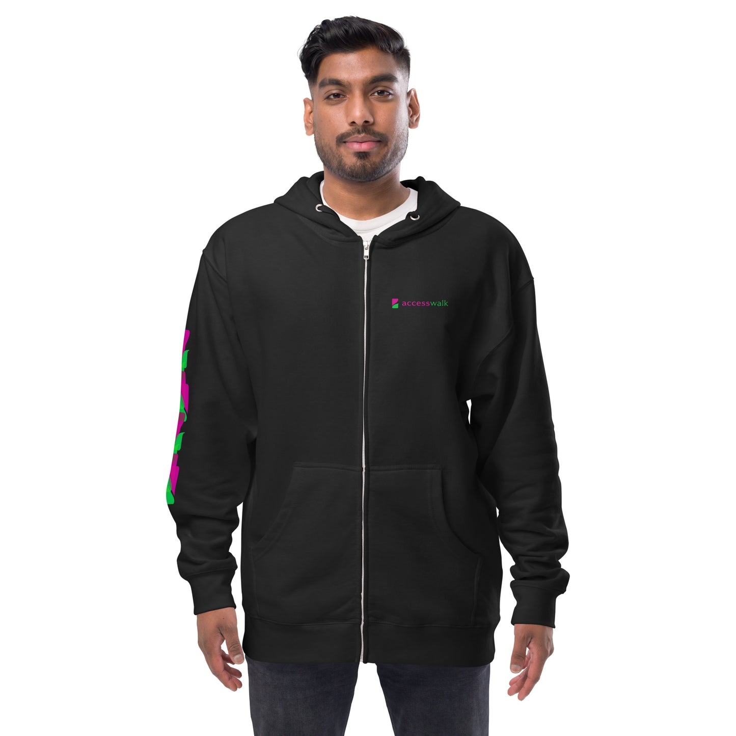 Access Walk Unisex fleece zip up hoodie