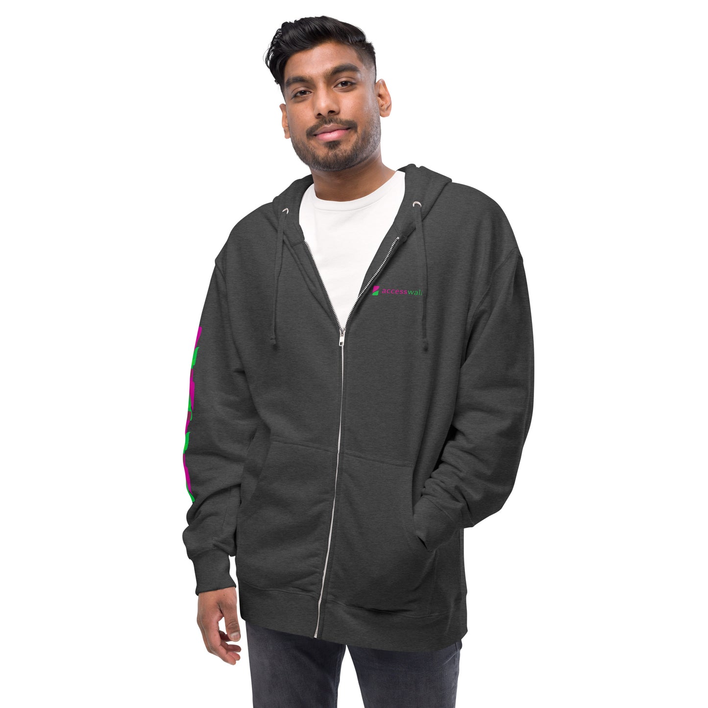 Access Walk Unisex fleece zip up hoodie