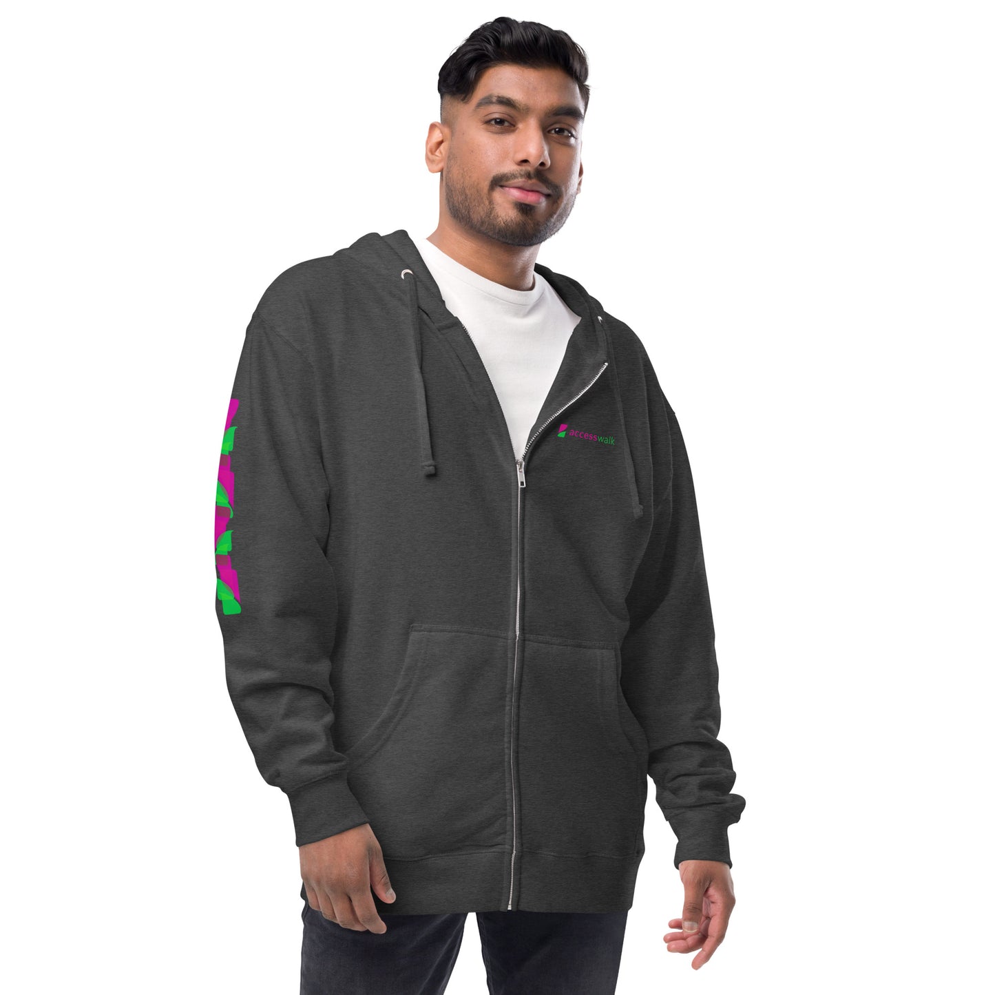 Access Walk Unisex fleece zip up hoodie