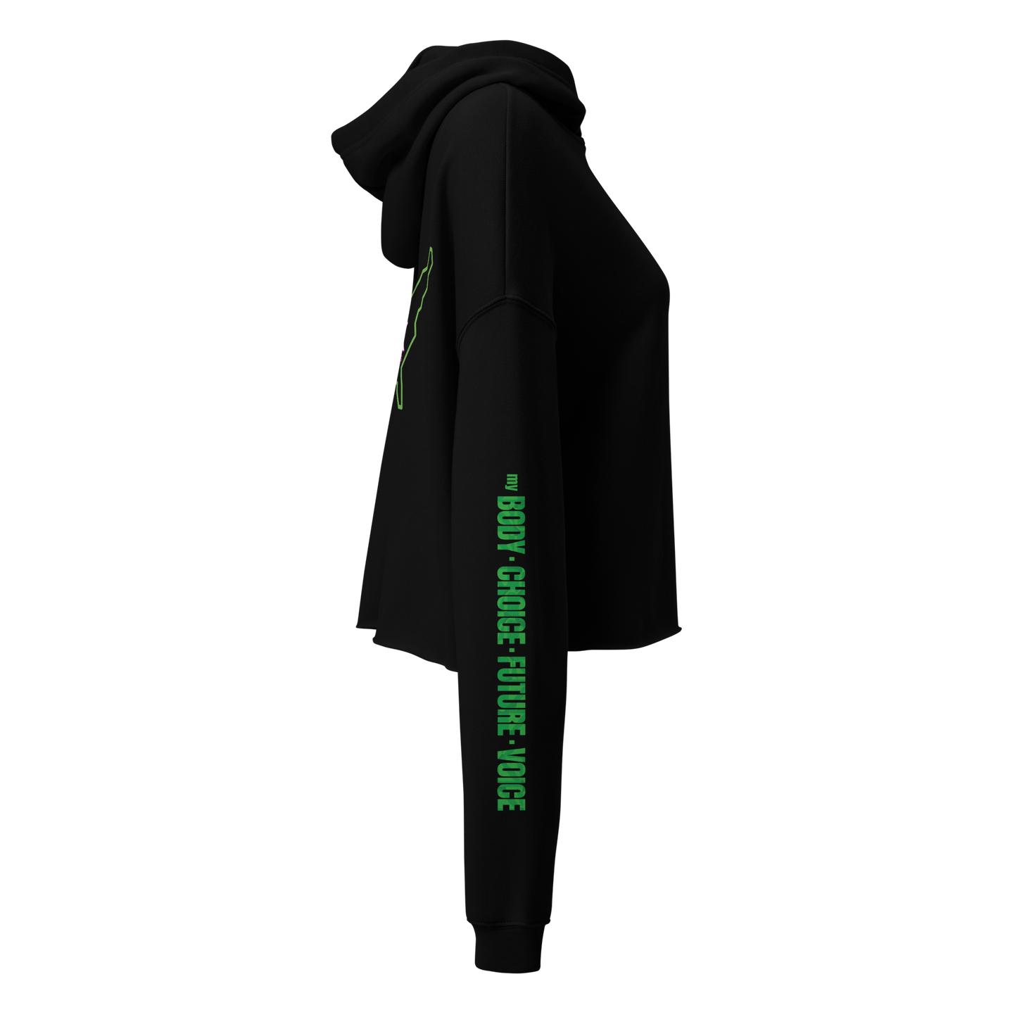 Access Walk: Seattle to D.C. - My Body, My Choice Cropped Hoodie