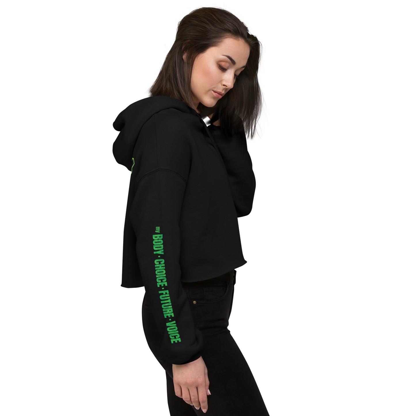 Access Walk: Seattle to D.C. - My Body, My Choice Cropped Hoodie